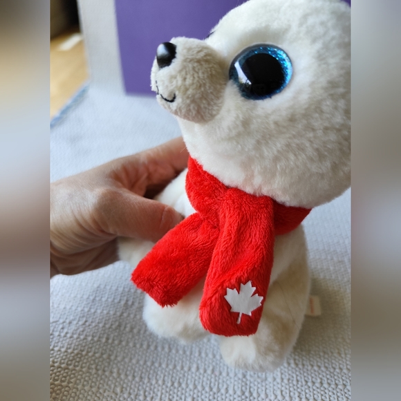 3/$30💜TY Beanie Boo Nanook Nanuq the Polar Bear Canada Exlcusive - Picture 7 of 7